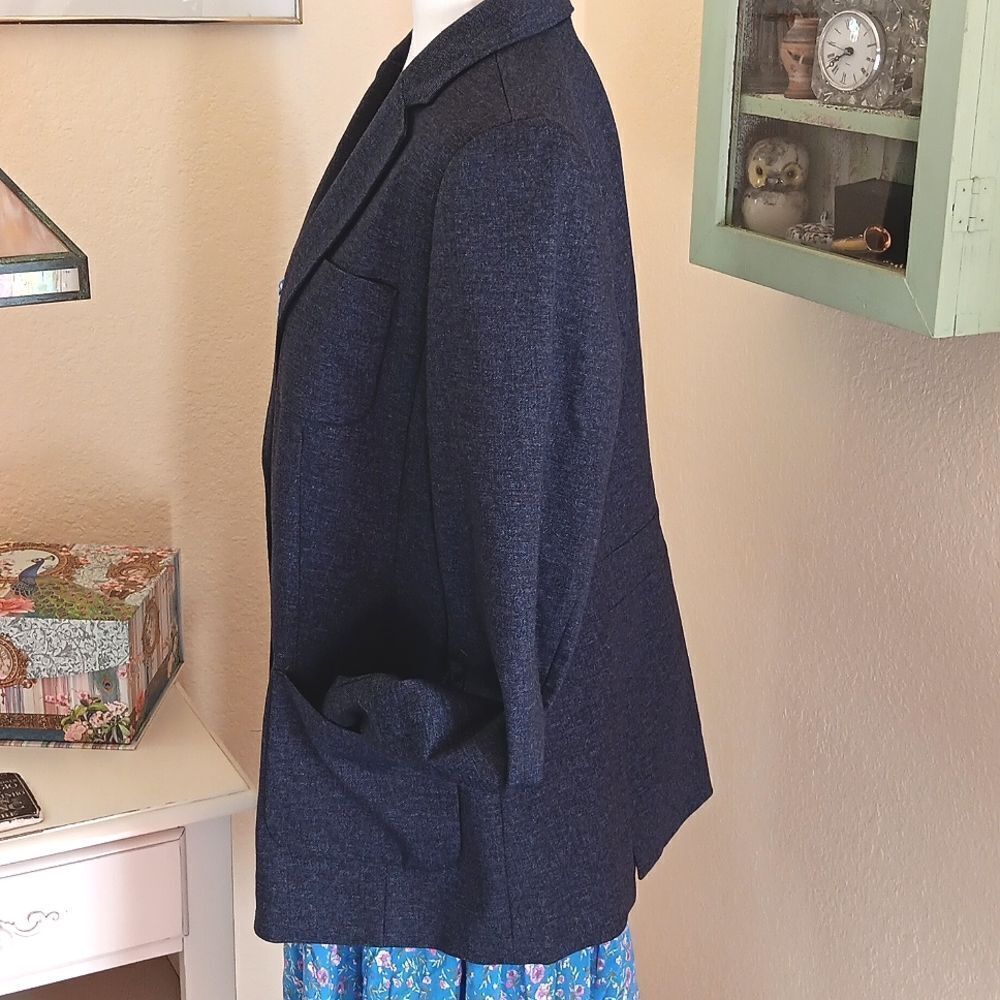 Talbots Dark Gray Aberdeen Blazer. Classic. Professional. Career. - Picture 5 of 14